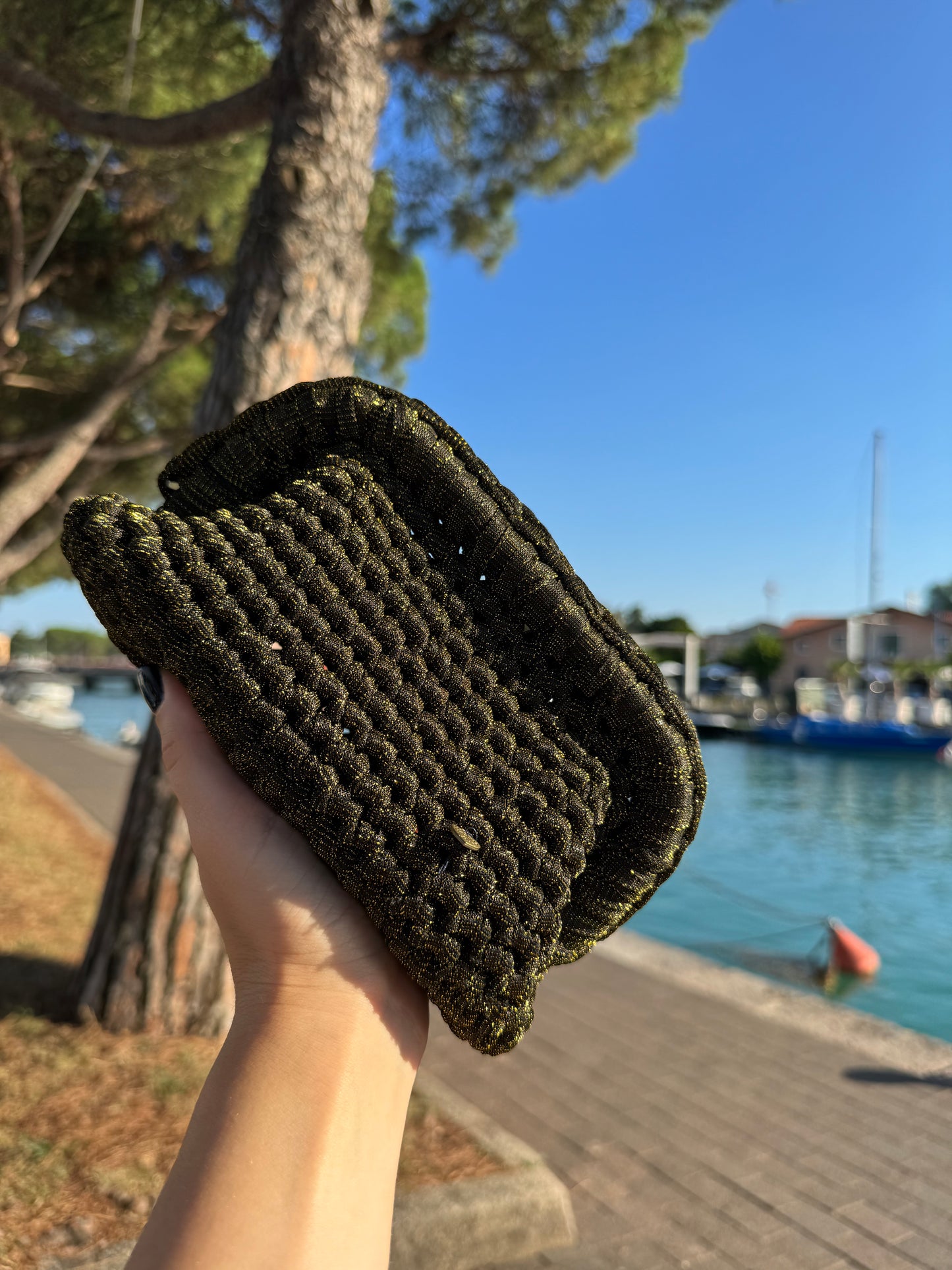 Clutch Mini Oro Lurex