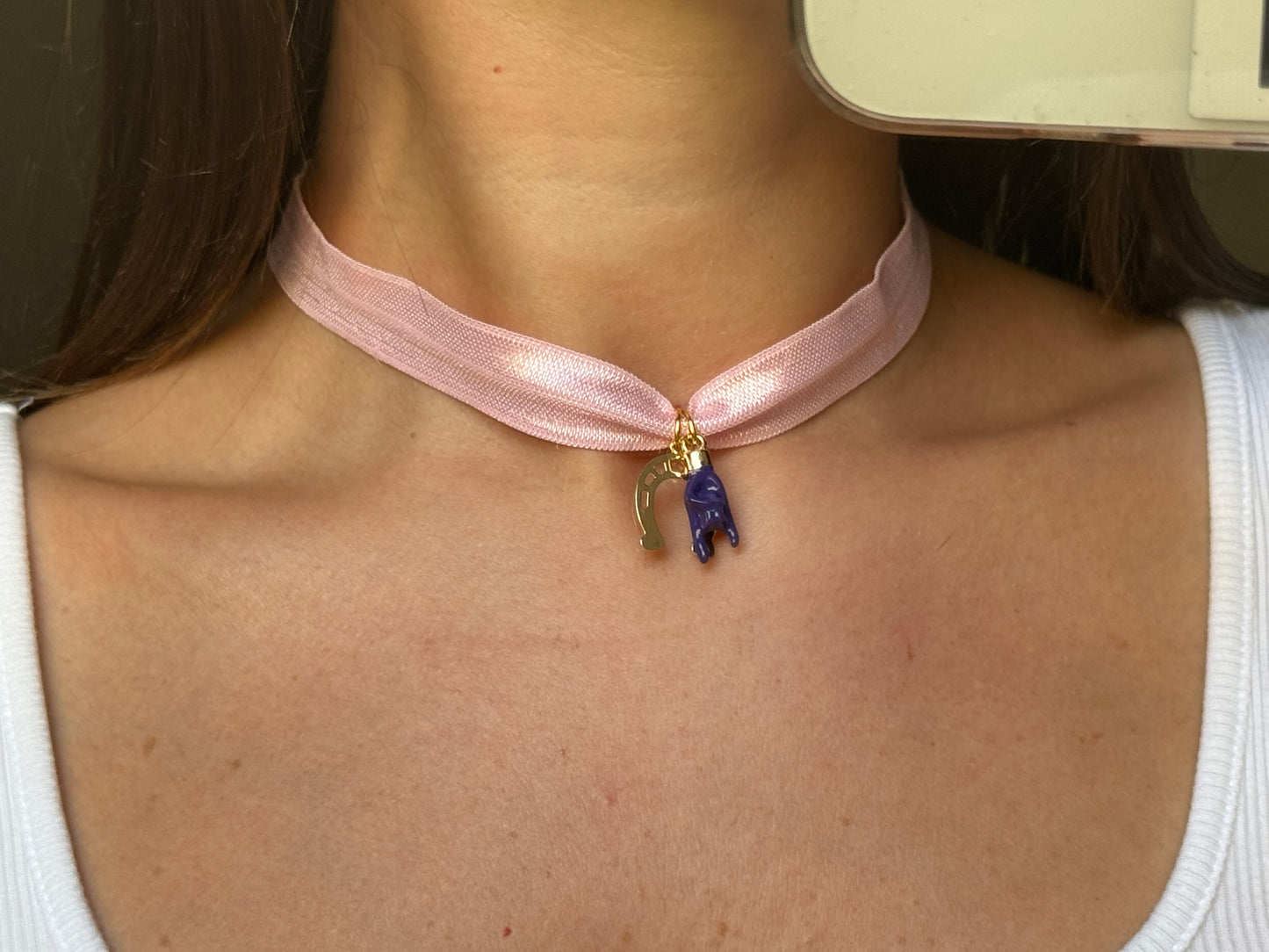 Choker Rosa