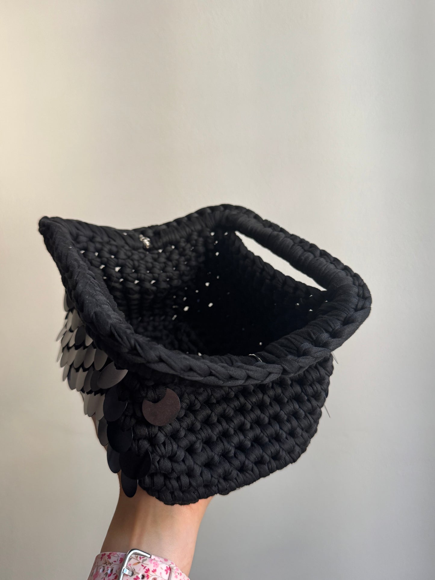 Clutch Paillettes Nera