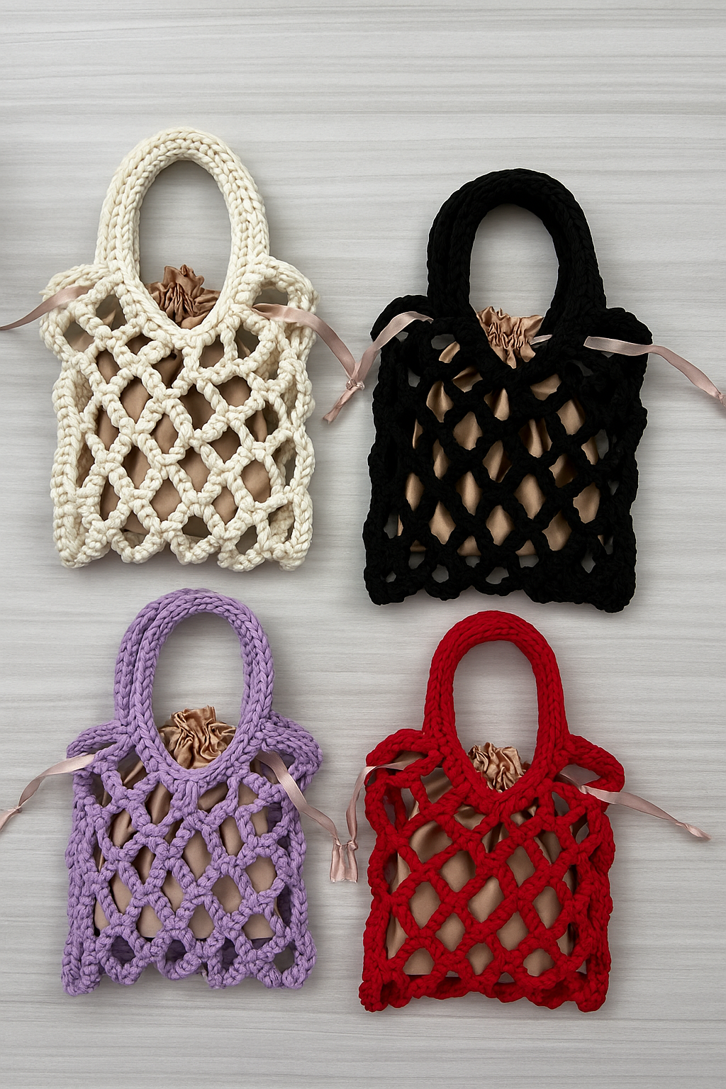 Bag Bianca Uncinetto