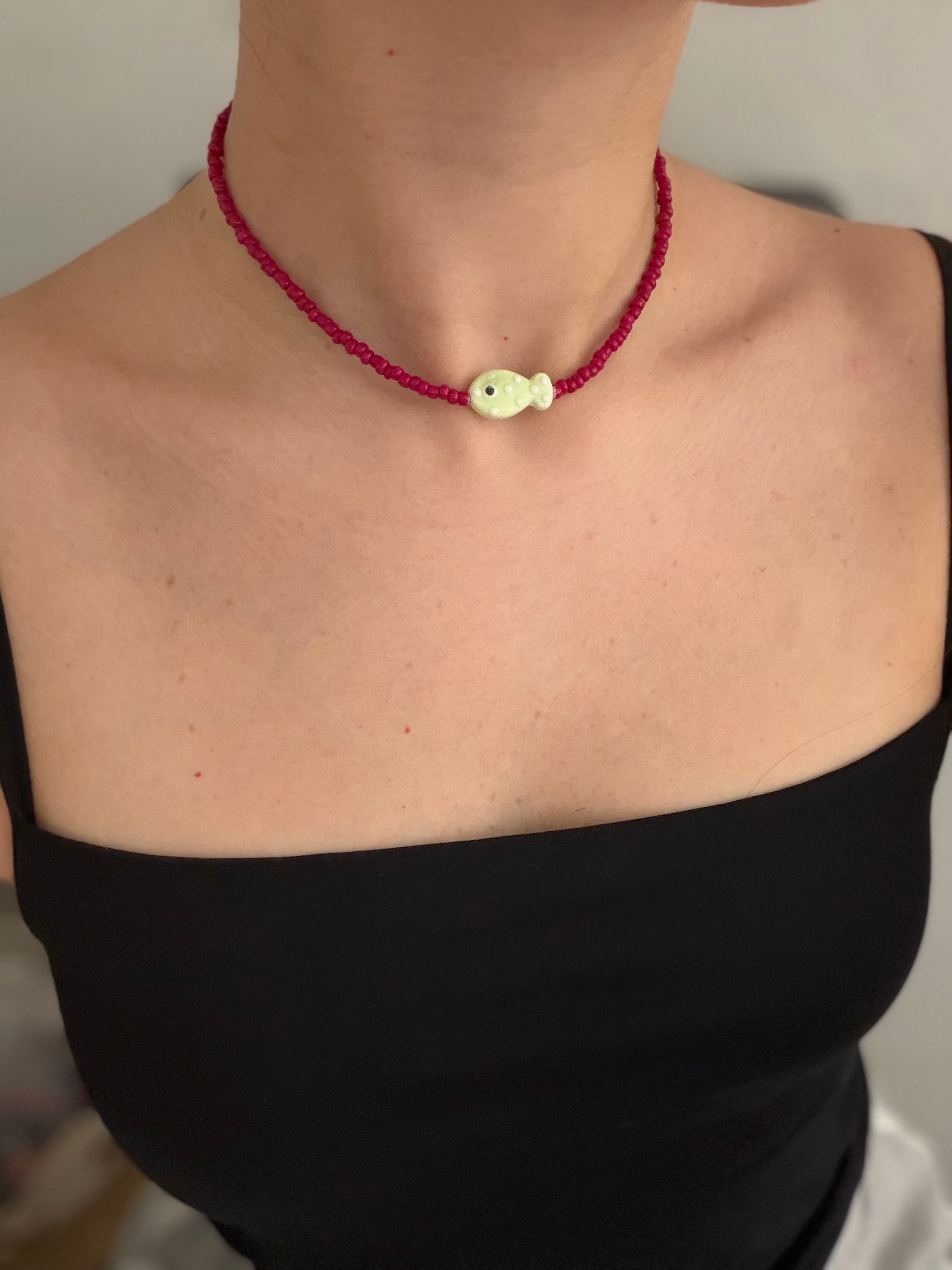 Choker Pesciolino Verde Lime
