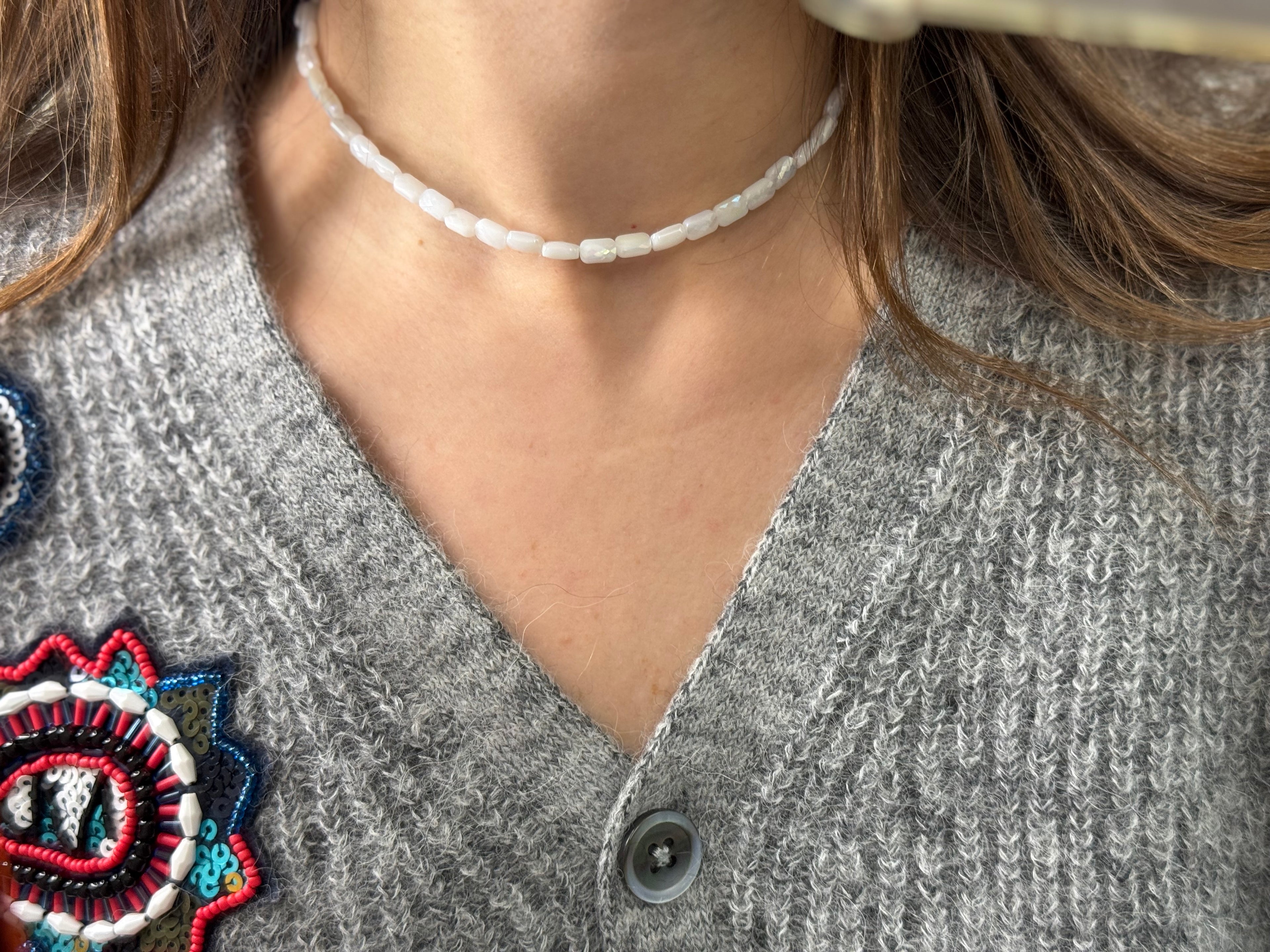 Choker Icito Bianco