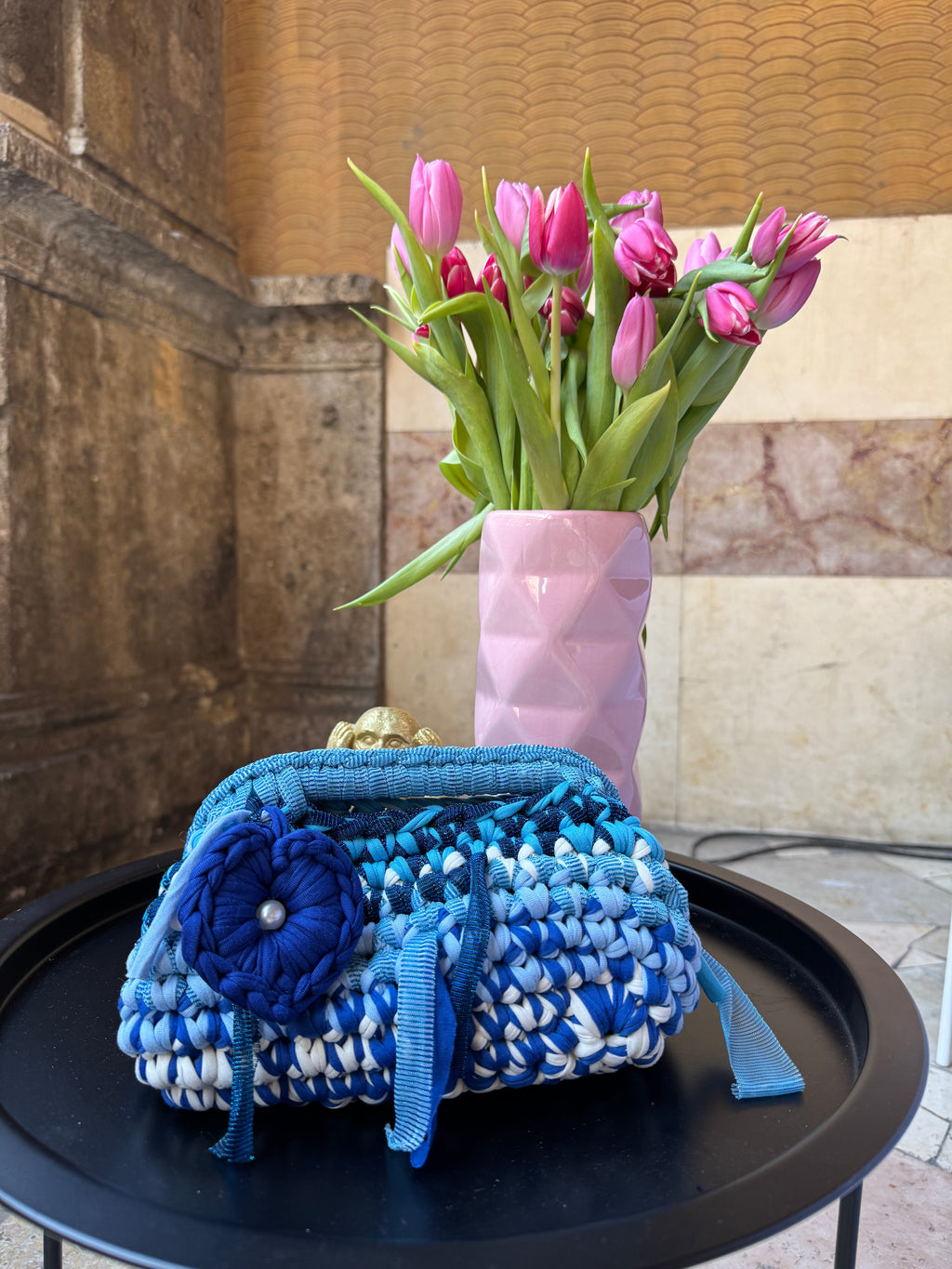 Clutch Multicolor Blu