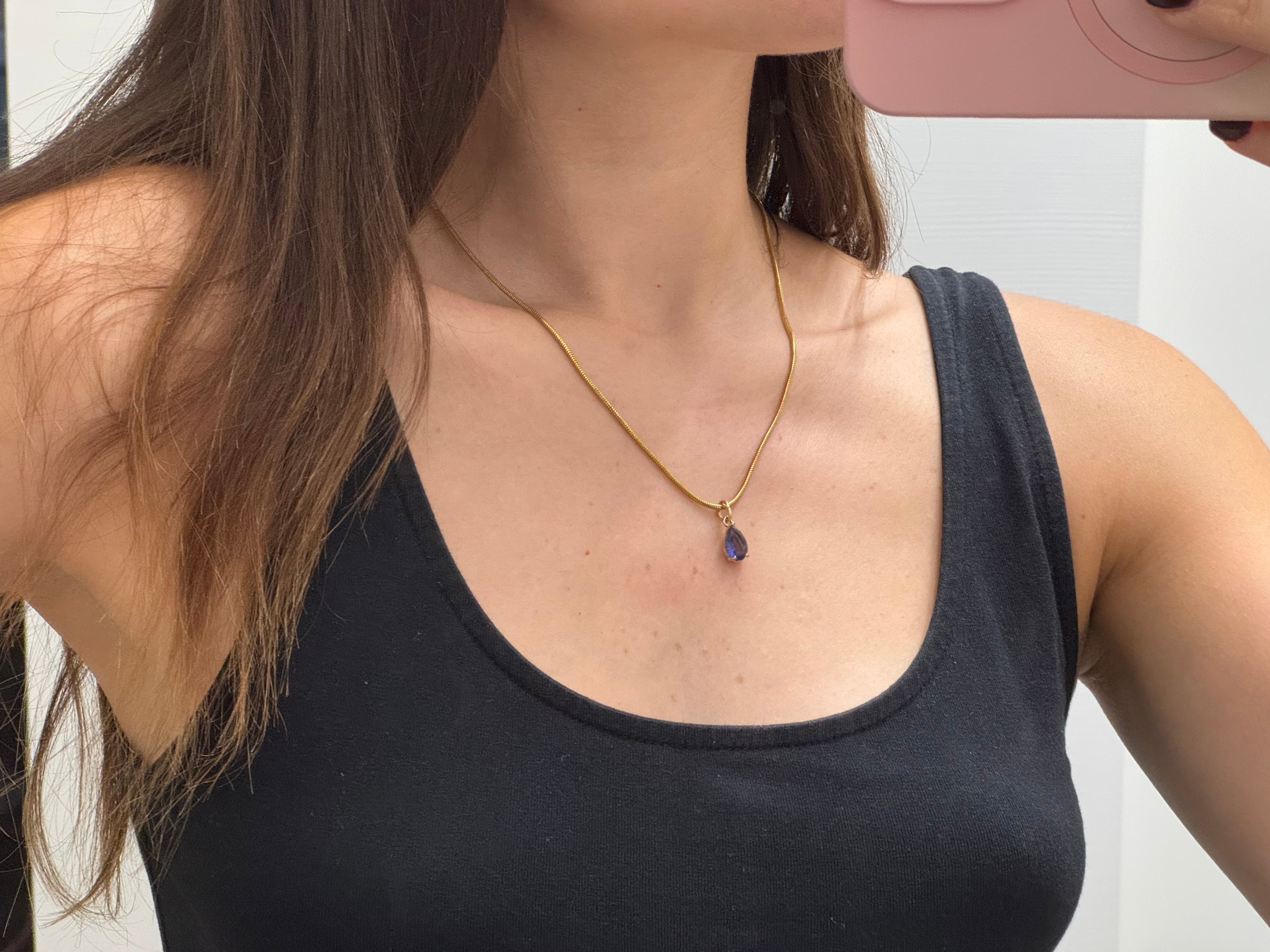 Collana Goccia Lilla