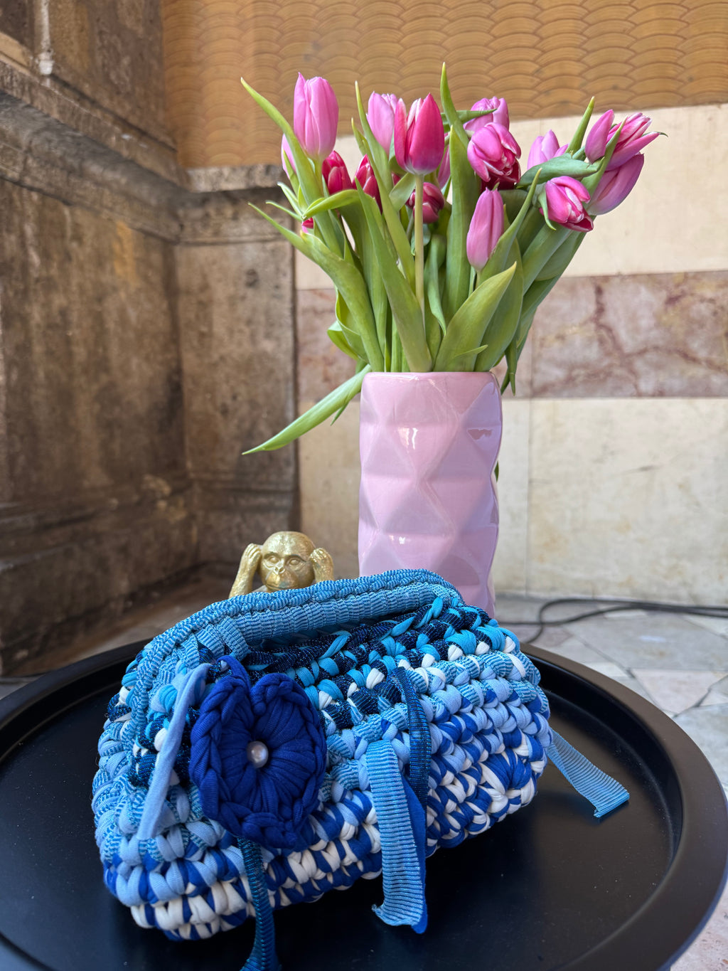 Clutch Multicolor Blu