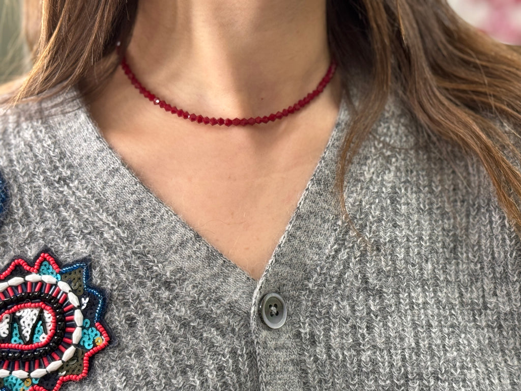 Choker Icito Bordeaux