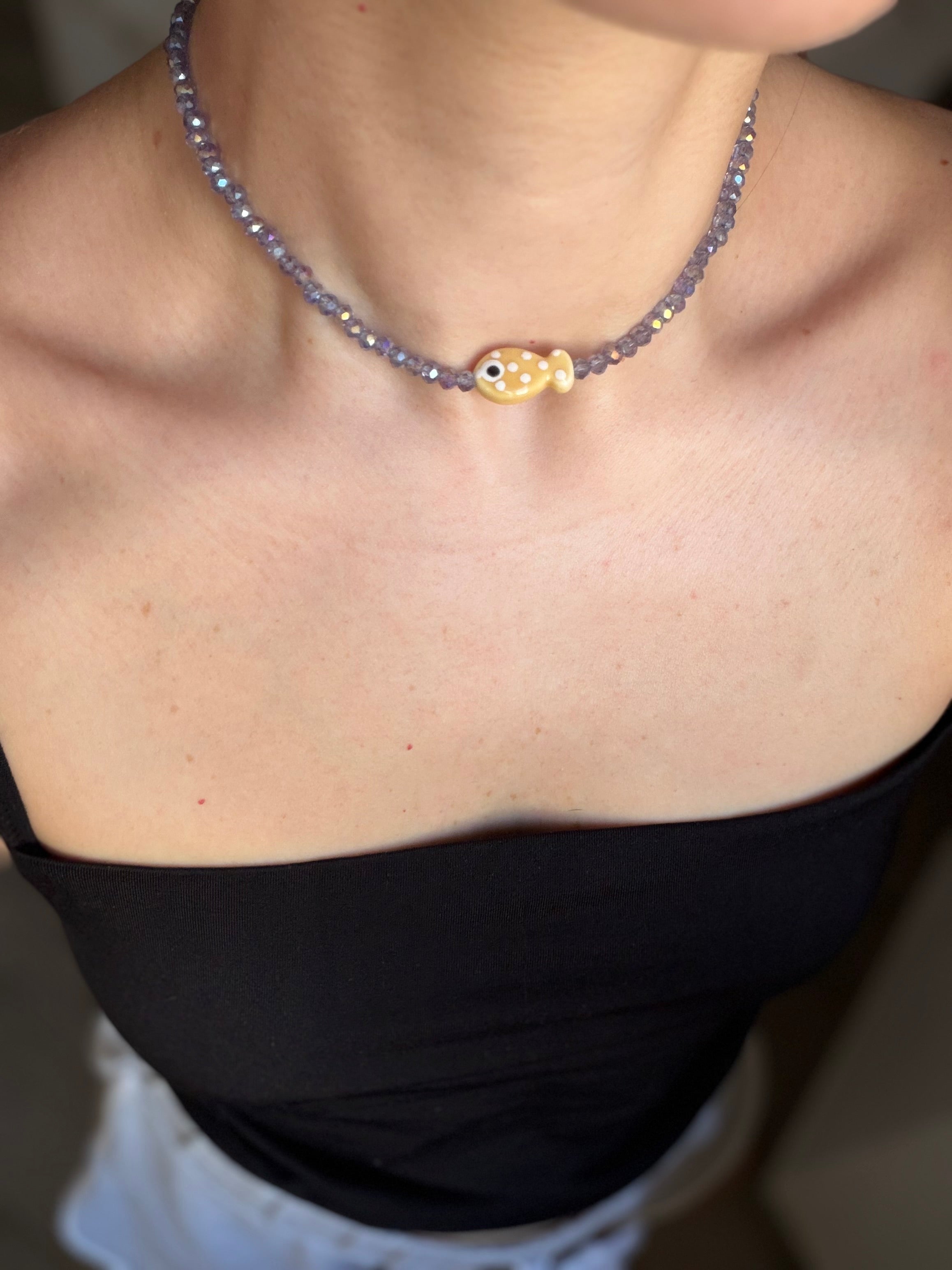 Choker Pesciolino Senape