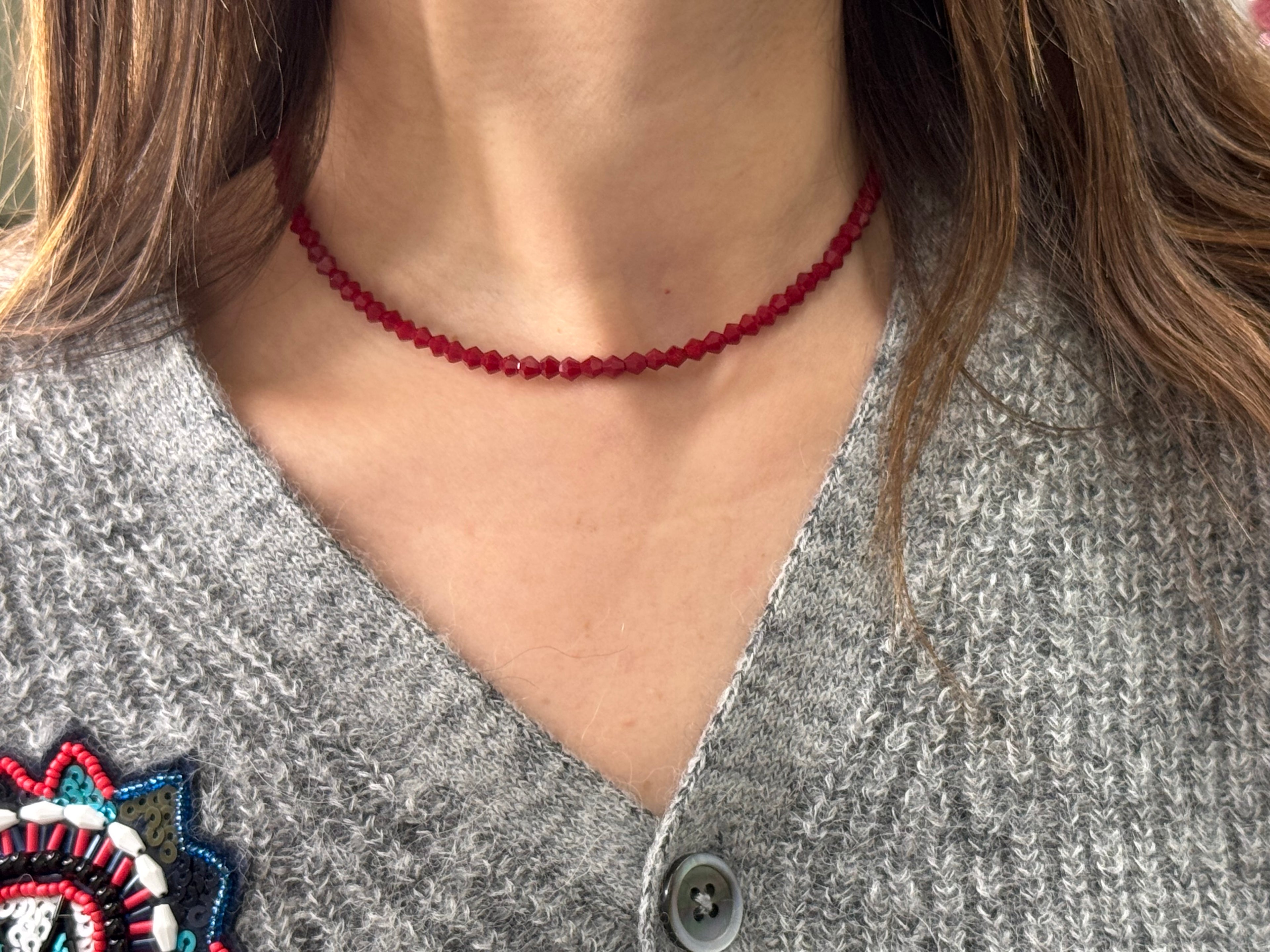 Choker Icito Bordeaux