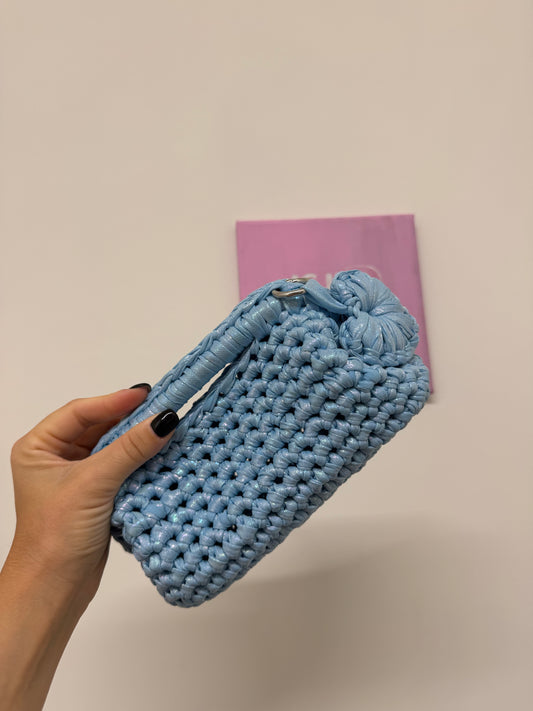 Clutch Azzurro Laminata