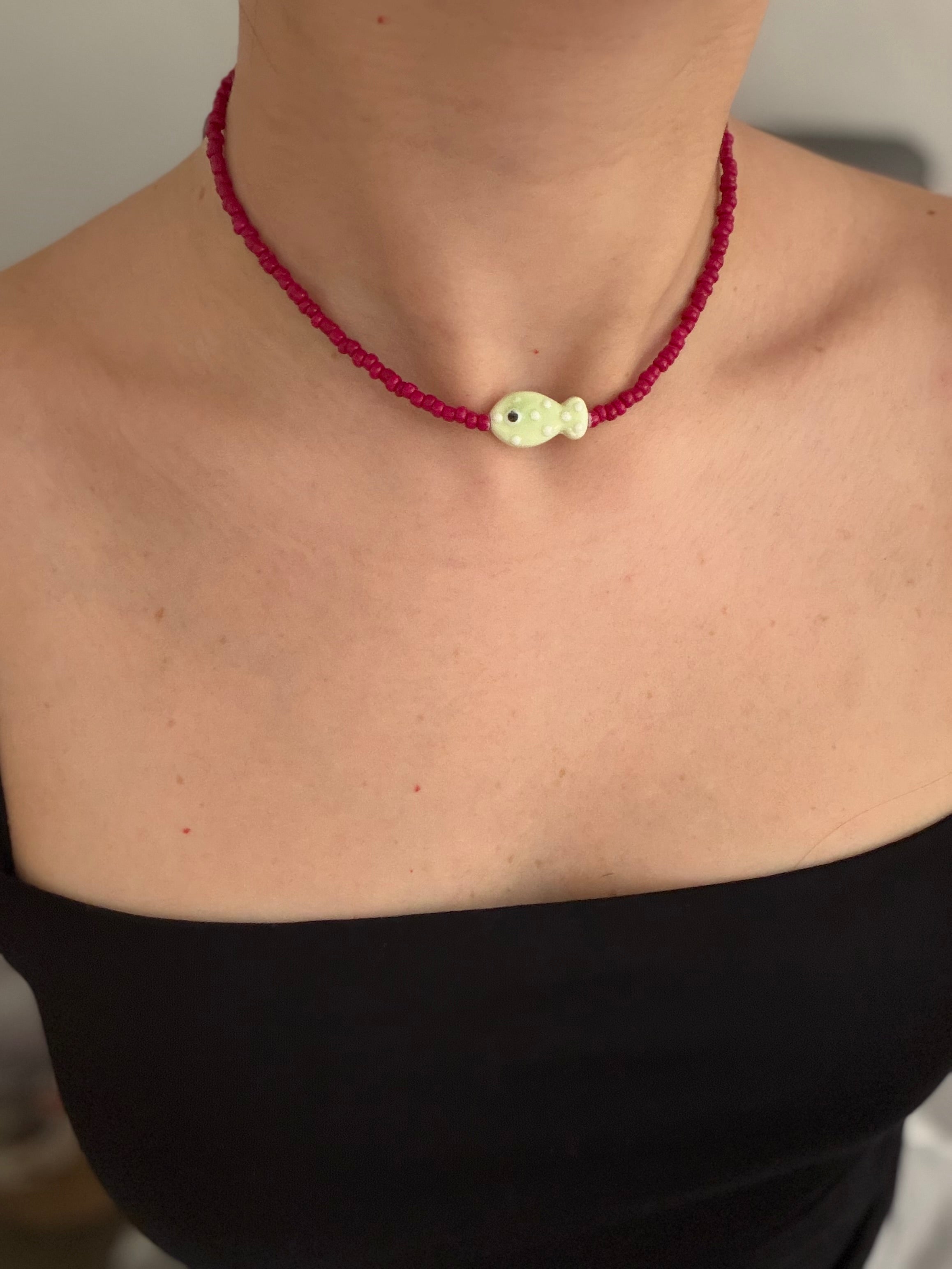 Choker Pesciolino Verde Lime
