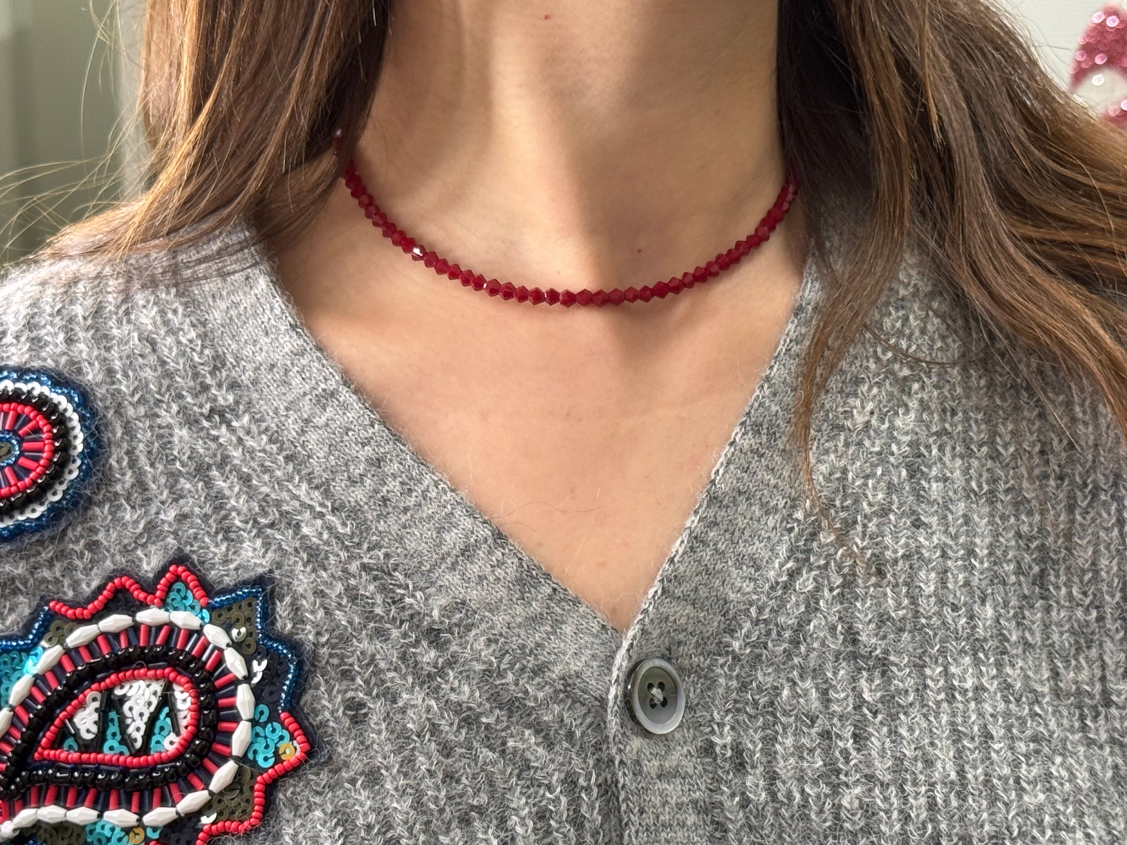 Choker Icito Bordeaux