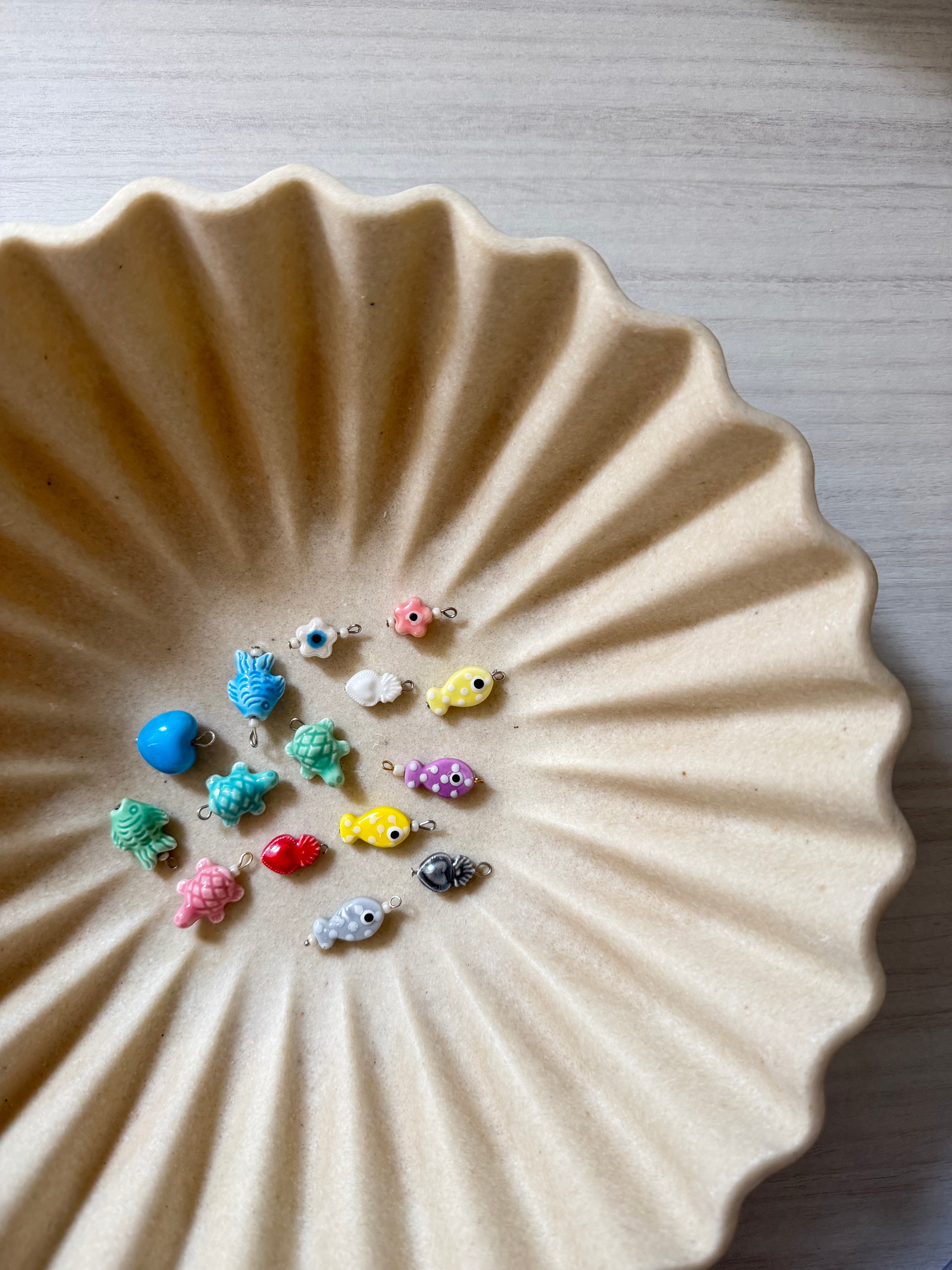 Charm Ceramica Collana Componimi