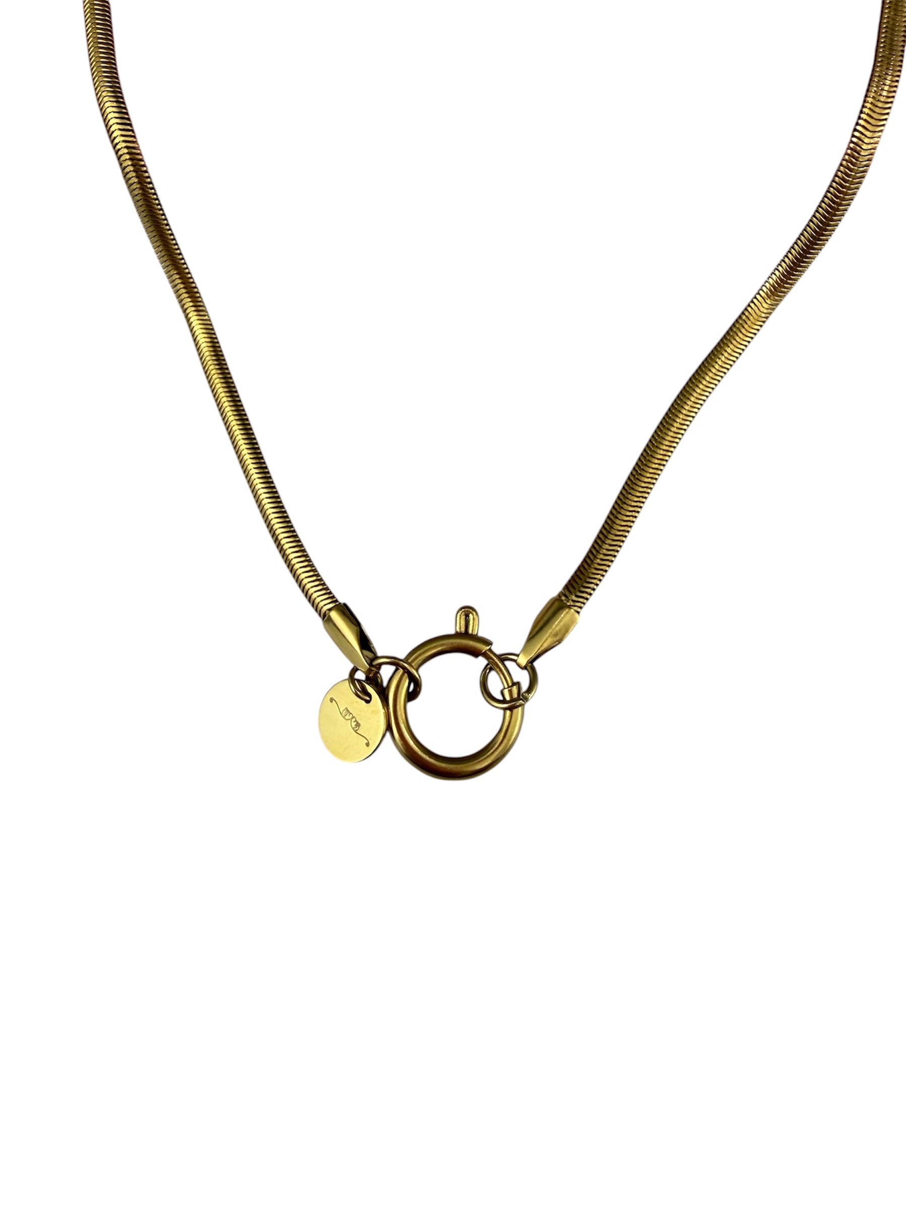 CHARM COLLANA BASE SNAKE CON MOSCHETTONE