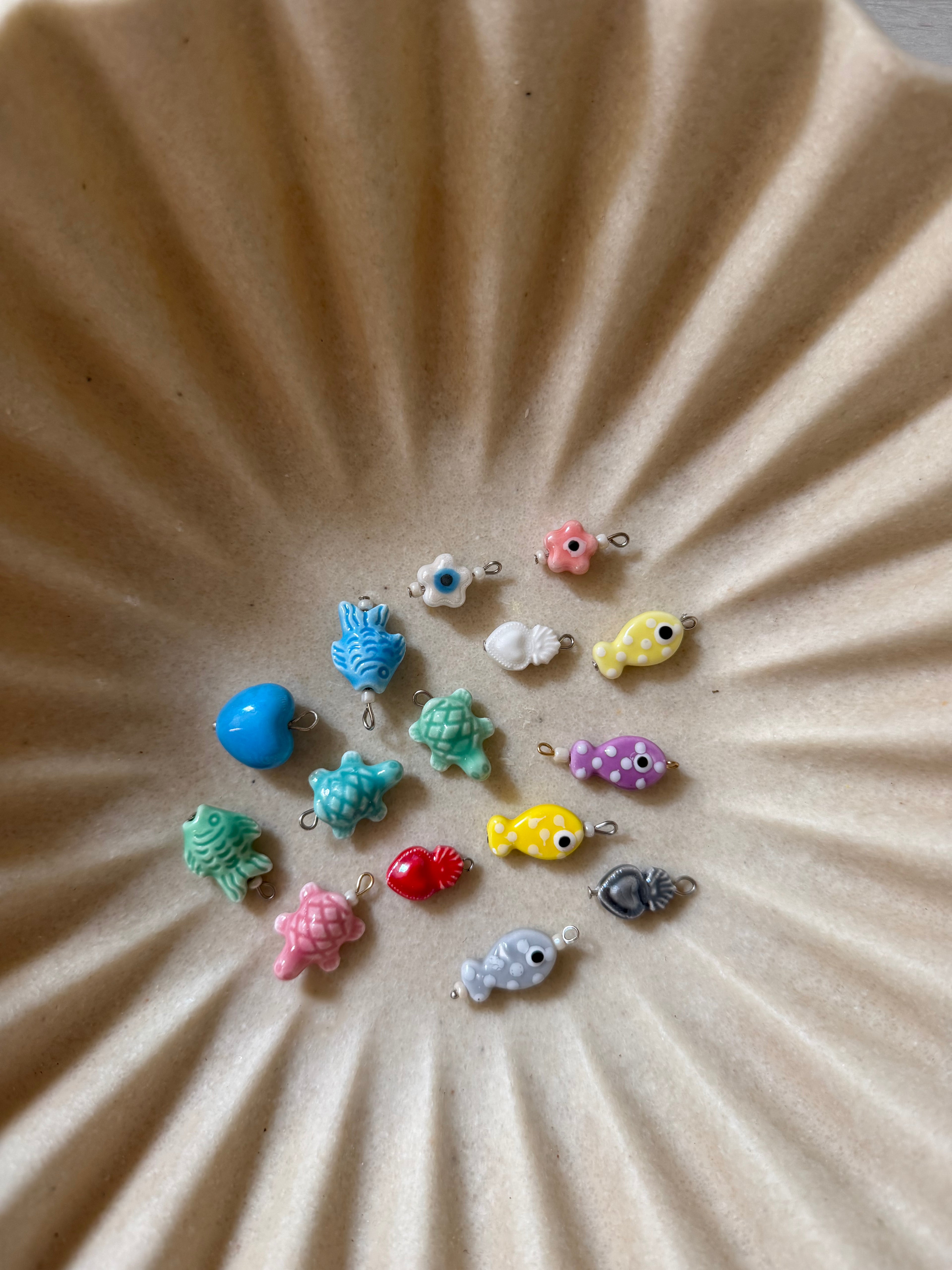 Charm Ceramica Collana Componimi