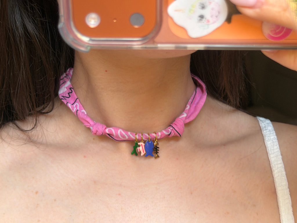 Choker Bandana Rosa