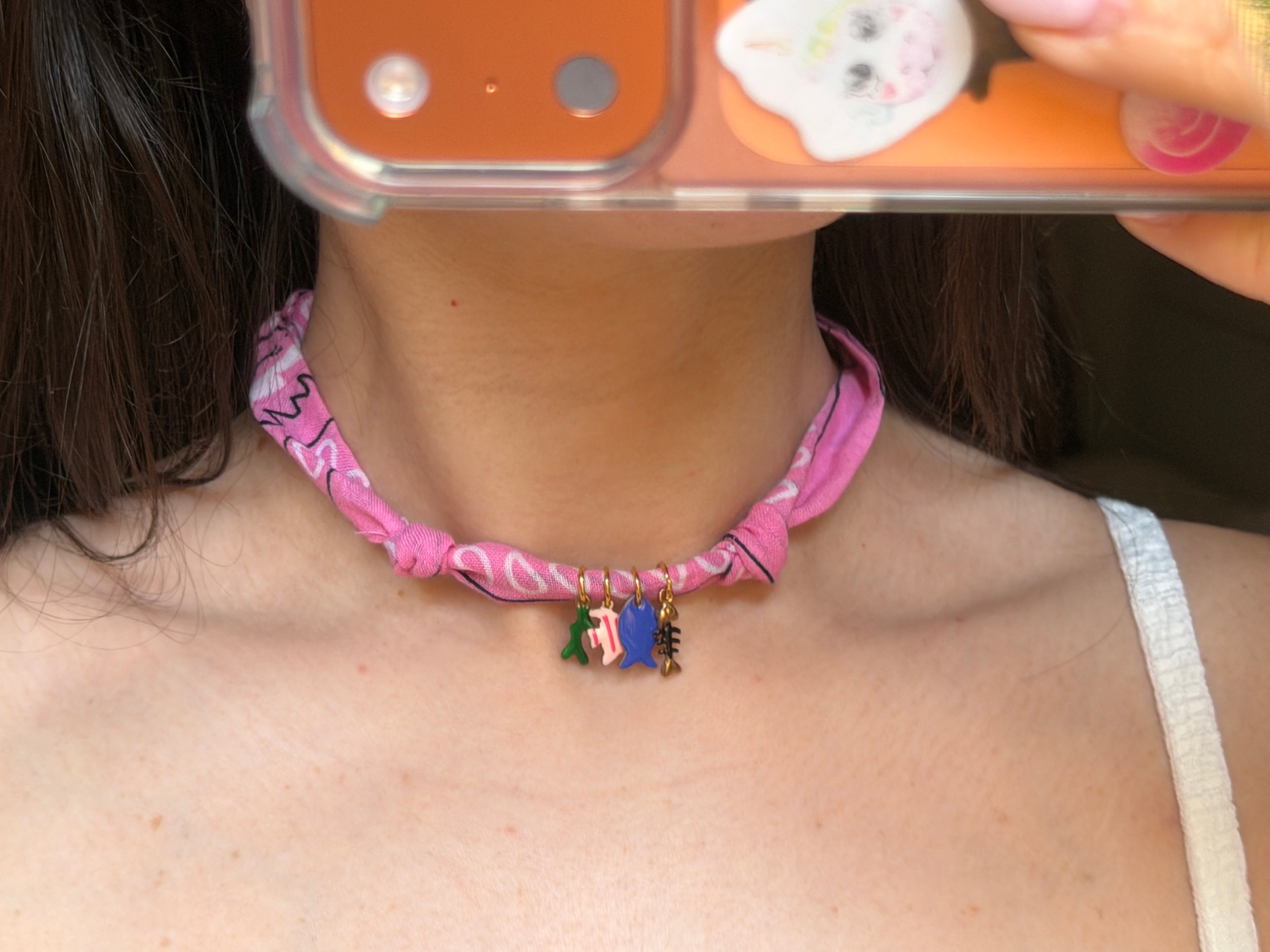 Choker Bandana Rosa