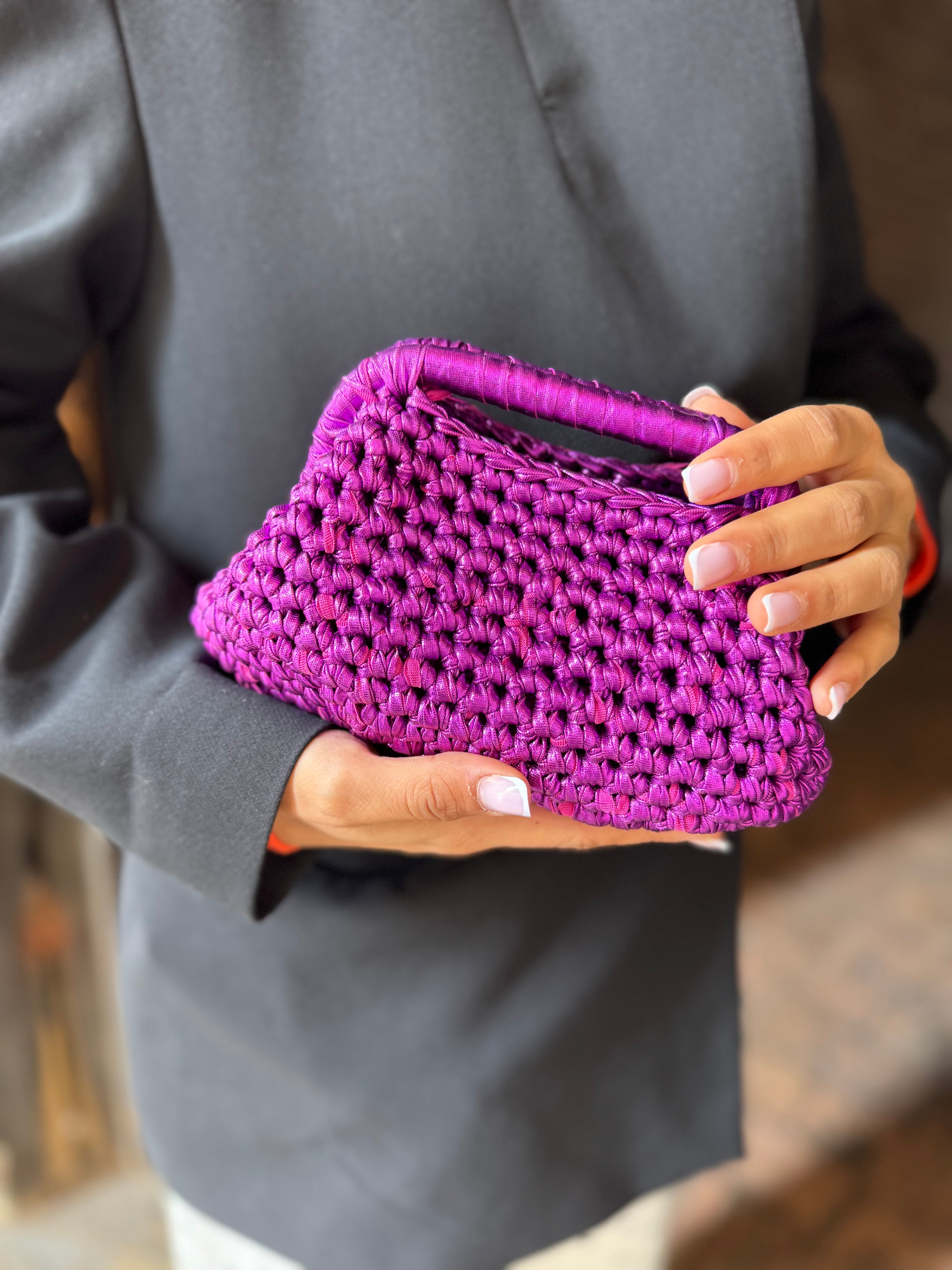 Clutch Fucsia Metallizzato