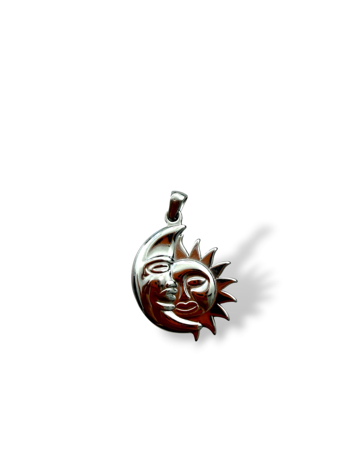 CHARM SILVER SUN AND MOON