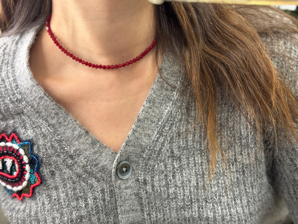 Choker Icito Bordeaux