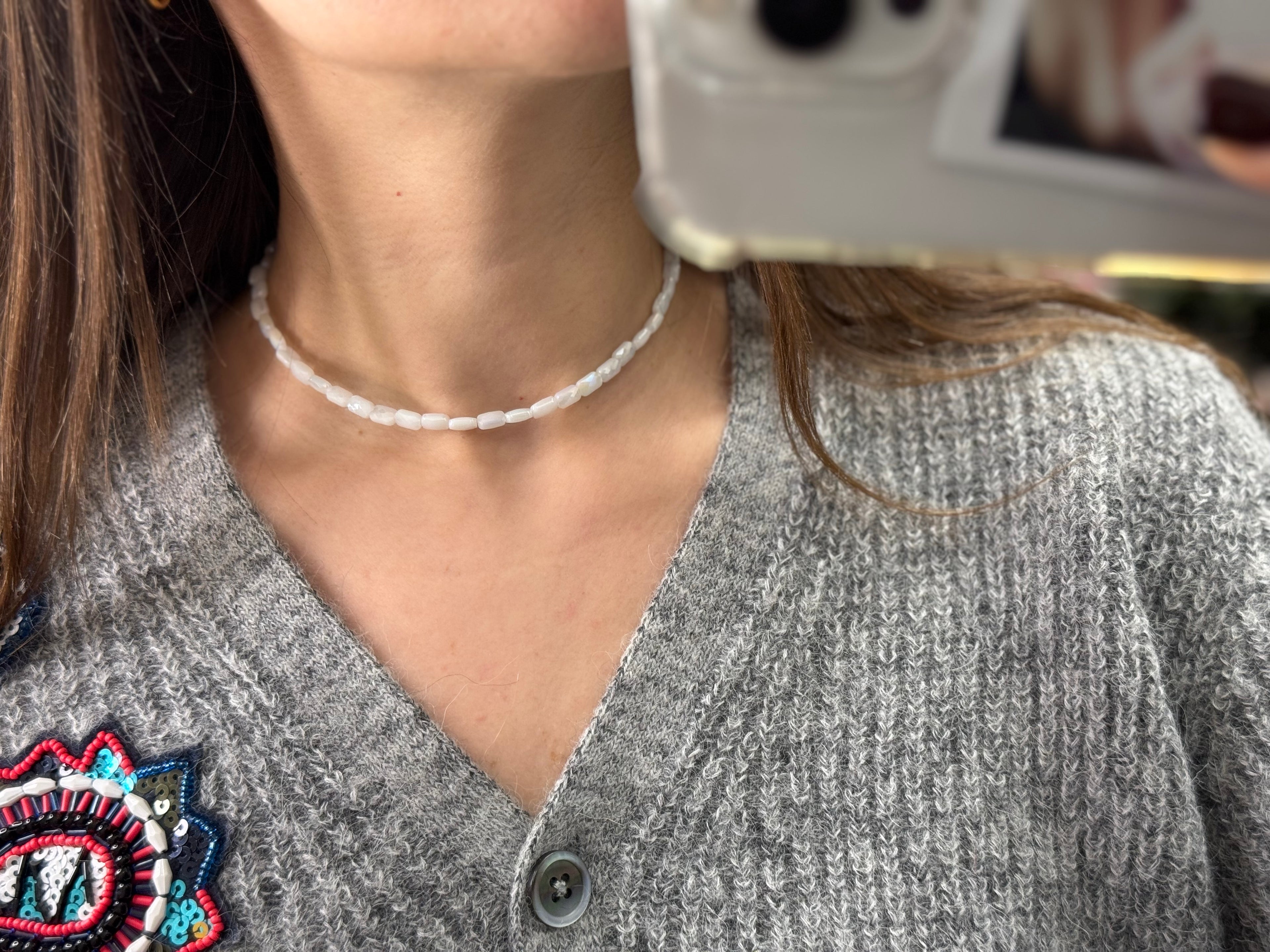 Choker Icito Bianco