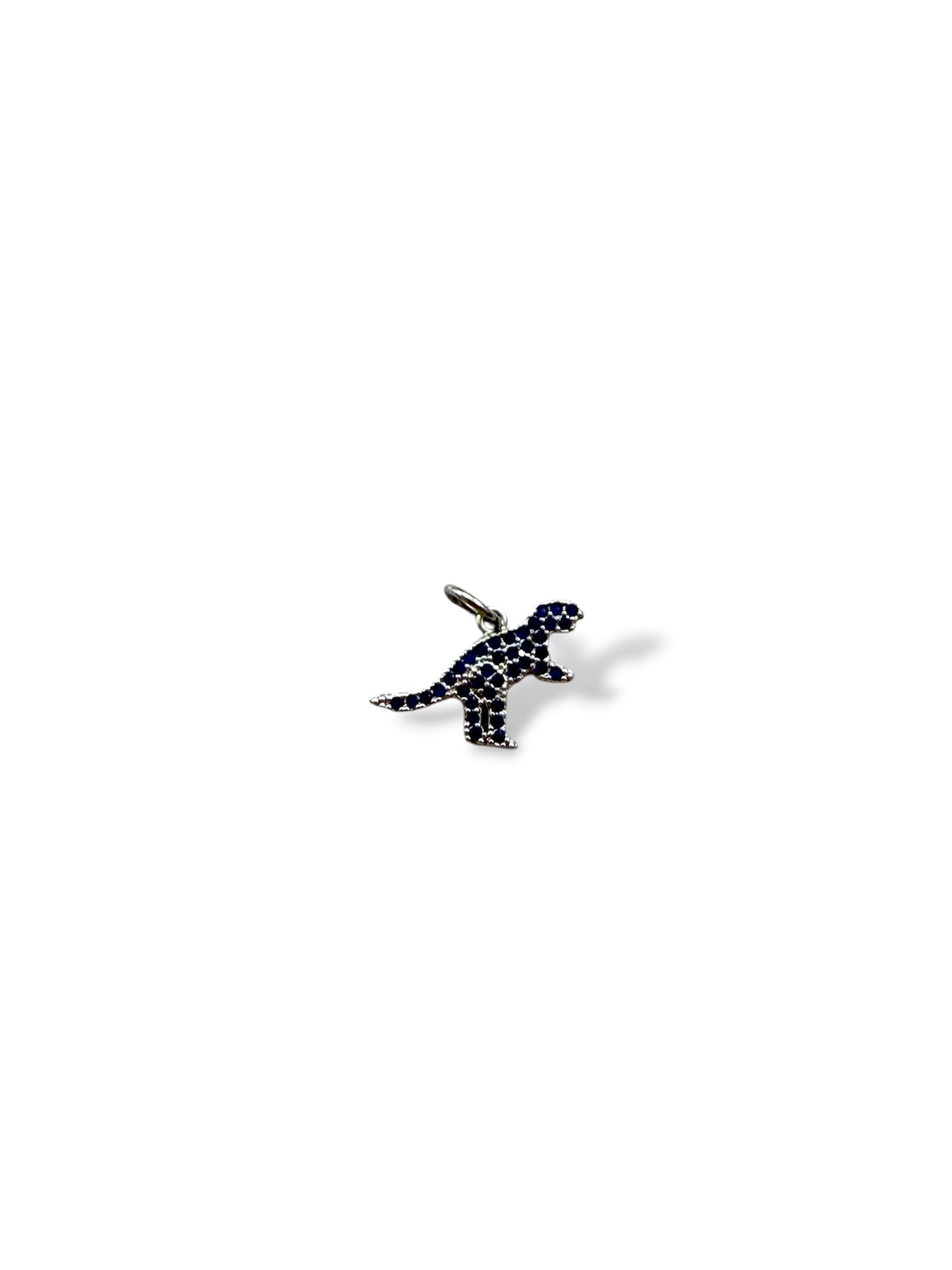 CHARM SILVER DINOSAURO