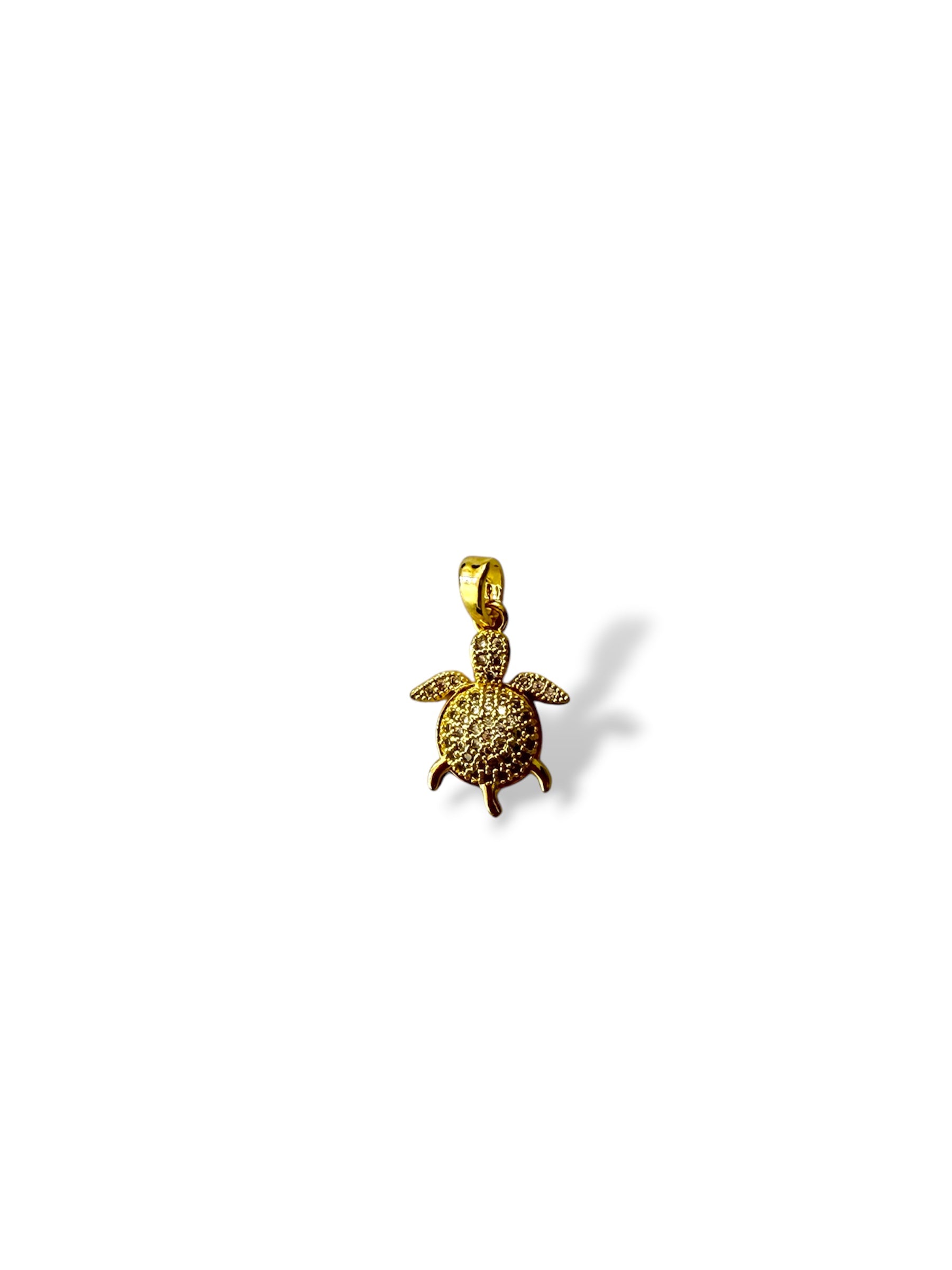CHARM TARTARUGA ZIRCONI